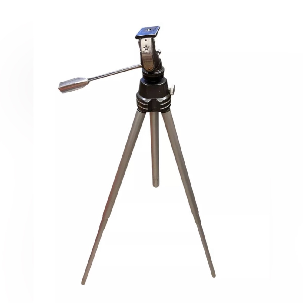 Vintage Star D Davidson Optronics Aluminum Tripod Made In USA
